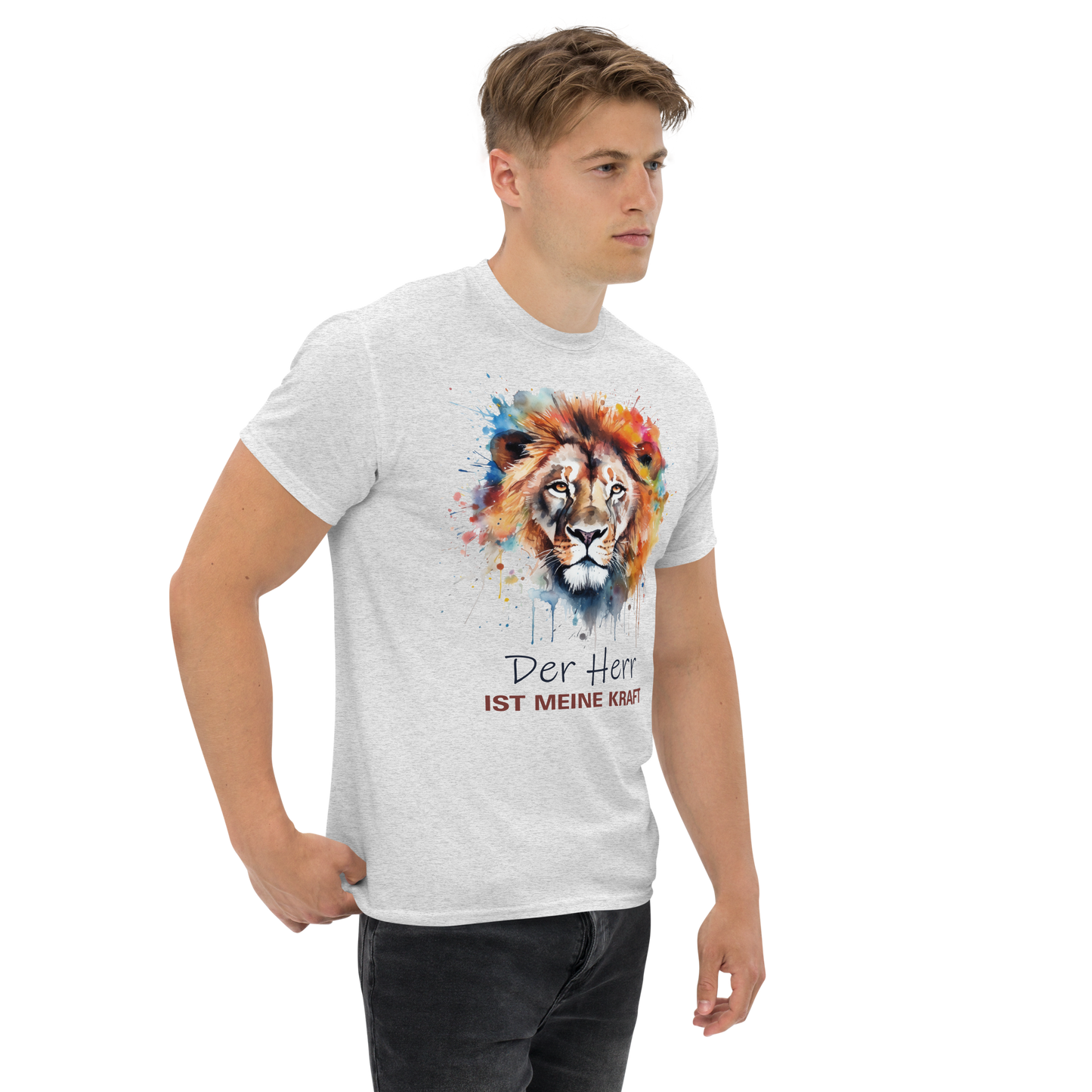 Herren-T-Shirt "Der Herr ist meine Kraft"