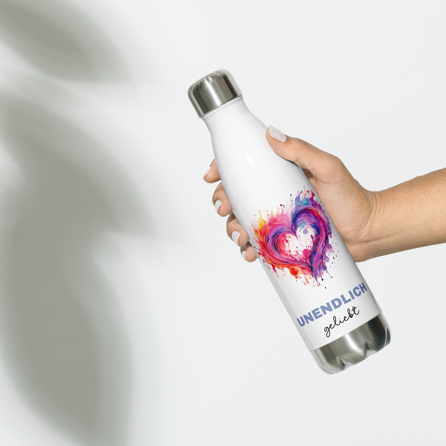 Edelstahl-Trinkflasche "unendlich geliebt"